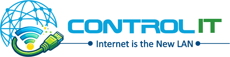 ControlIT logo with Internet is the New LAN tagline